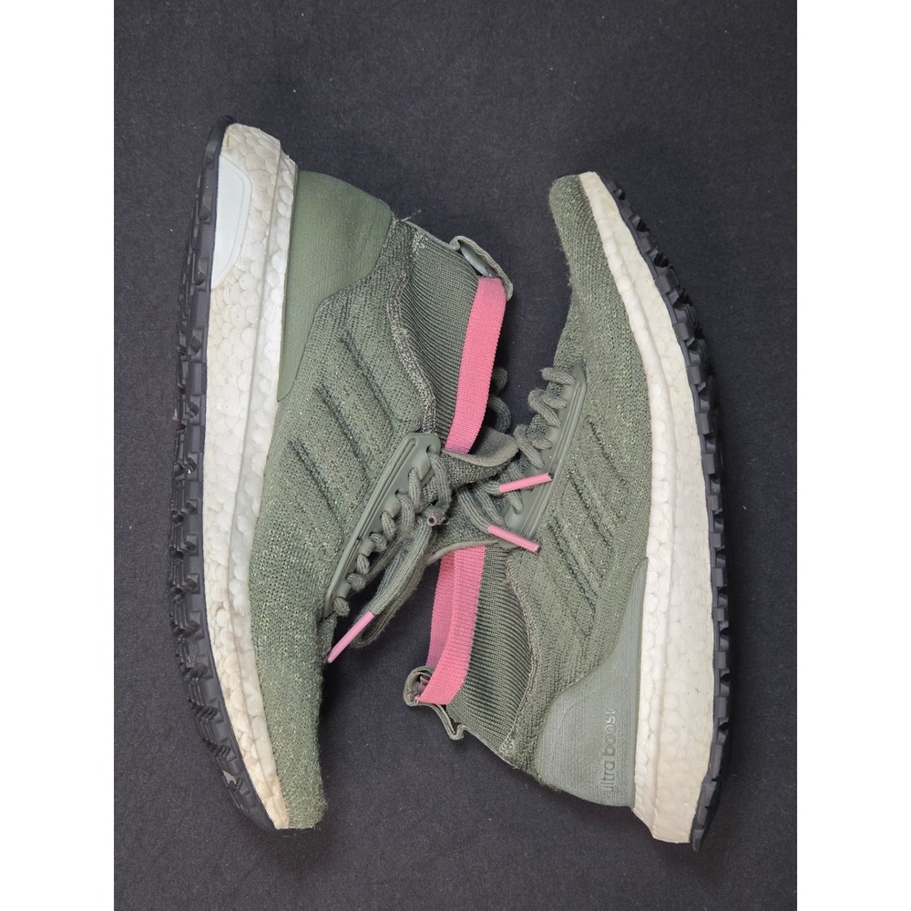 Adidas Ultraboost All Terrain Women Olive Green Pink Running Shoes B43520 Size 6